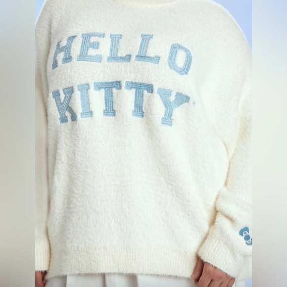 NWT-Plus Size Hello Kitty Embroidered Sweater - Picture 5 of 10